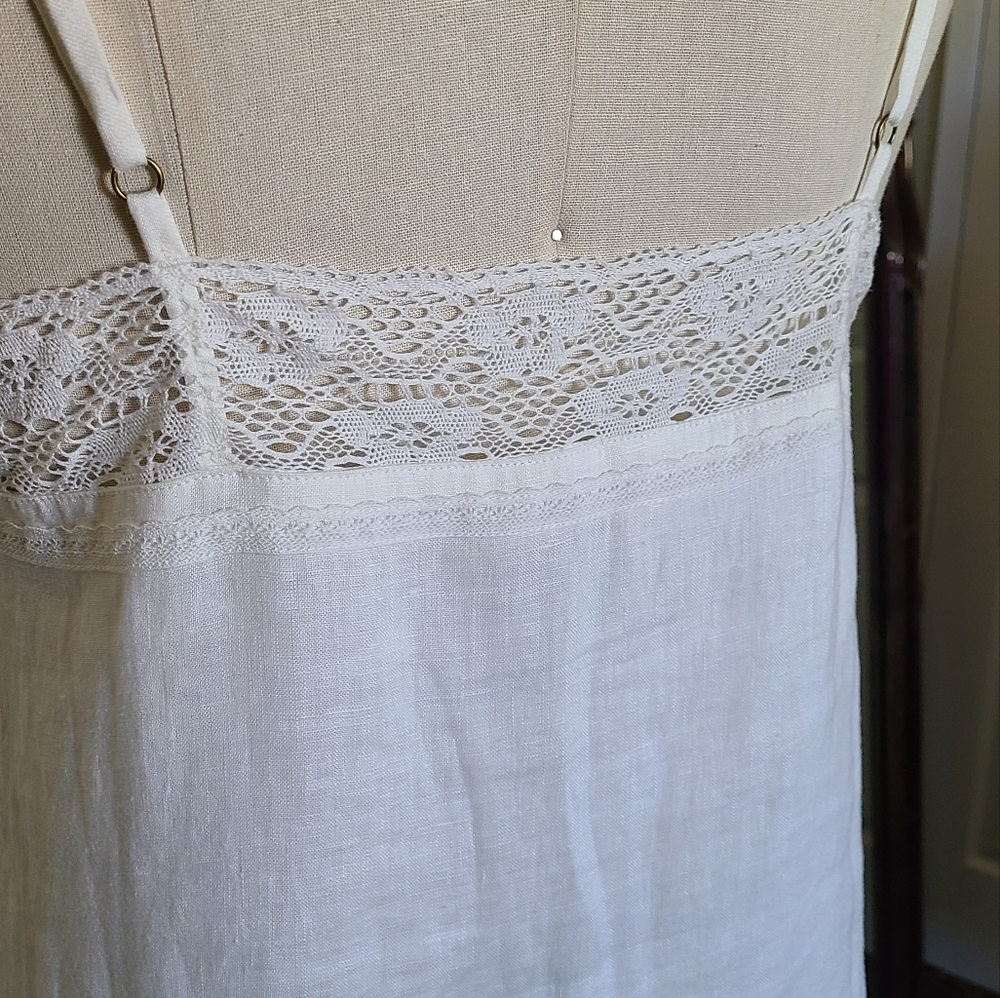 SWAPPED NWT Basic Linen Slip in White - Picture 6 of 13